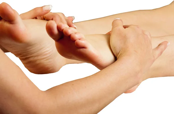 Foot massage and reflexology