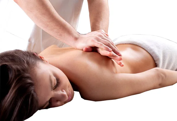 Swedish massage on the back